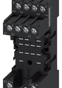 Plug-in base for PT-Relay, 4 Changeover Contacts, screw terminal